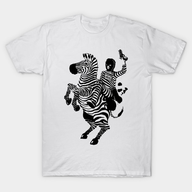 Zebra T-Shirt by vo_maria